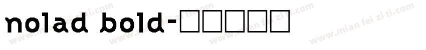 nolad bold字体转换